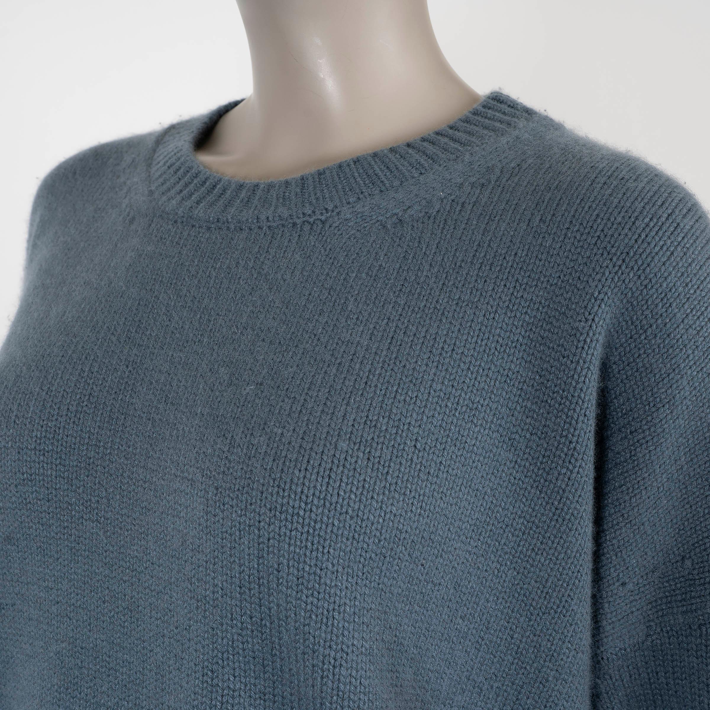 CELINE airforce blau kaschmir 2018 OVERSIZED TECHNO LUX Pullover L im Angebot 1