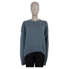 CELINE airforce blue cashmere 2018 OVERSIZED TECHNO LUX Sweater L
