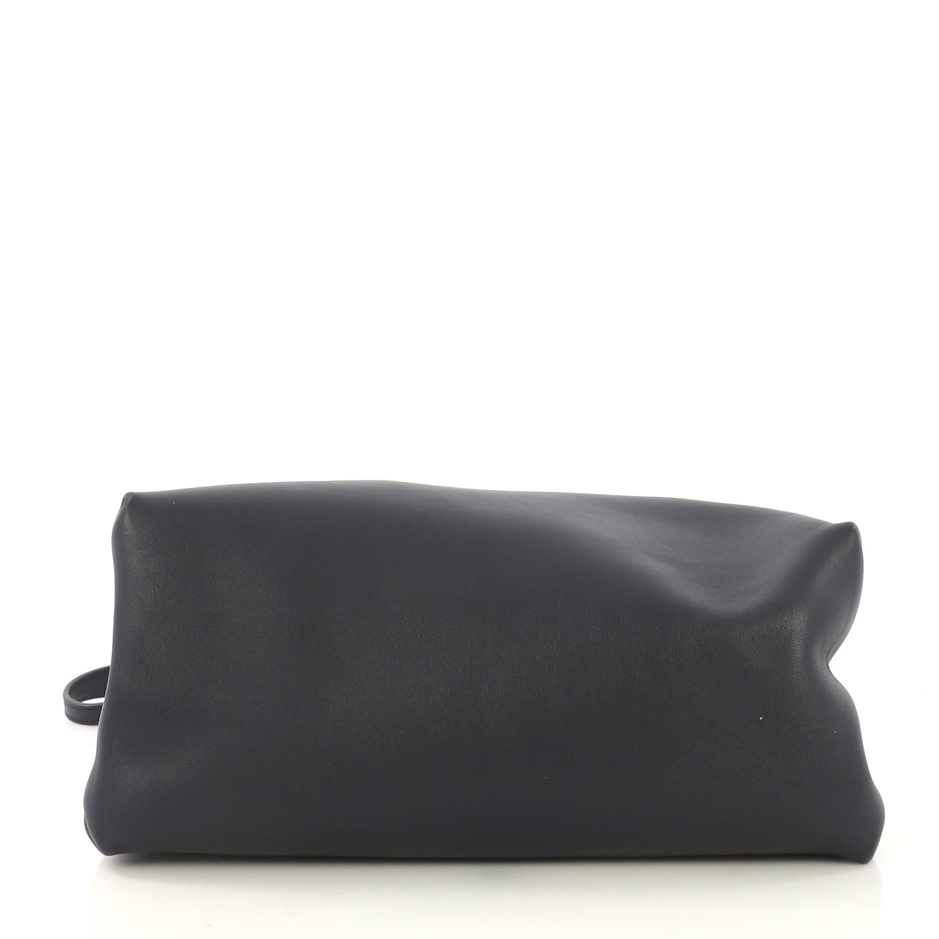 Women's Celine All Soft Tote Leather, crafted from blue leather