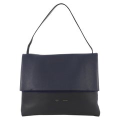 Celine All Soft Tote Leather, crafted from blue leather