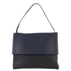 Celine All Soft Tote Leather, crafted from blue leather