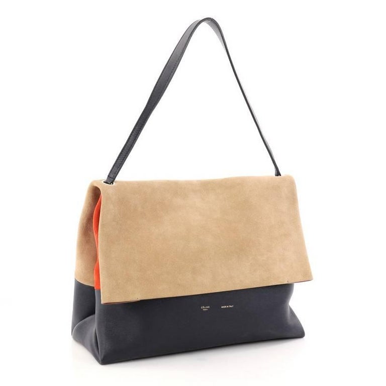 Celine All Soft Tote Suede At 1stdibs Beige Celine All Soft Tote Suede For