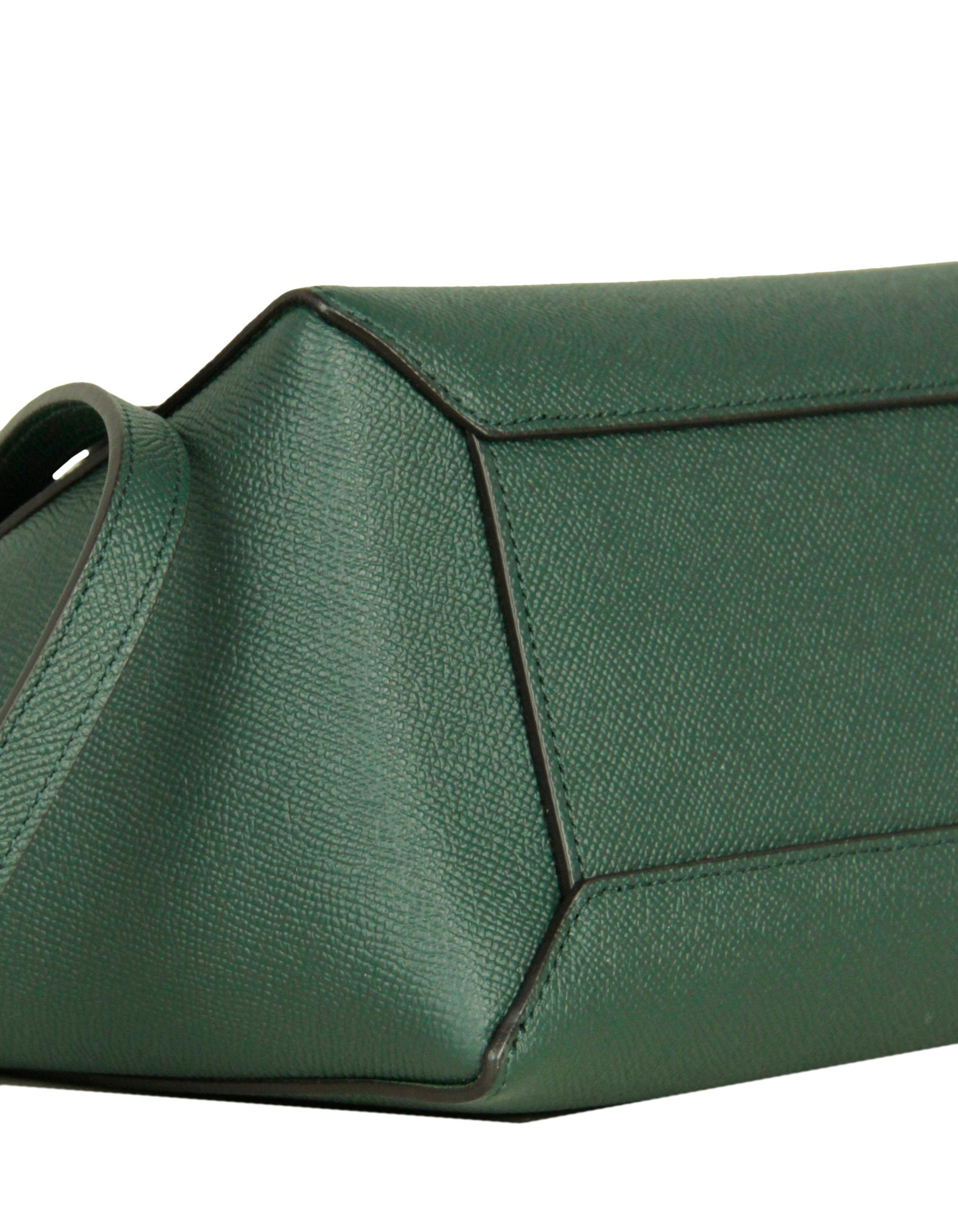 Women's Celine Amazone Grained Leather Micro Belt Crossbody Bag rt $3, 350