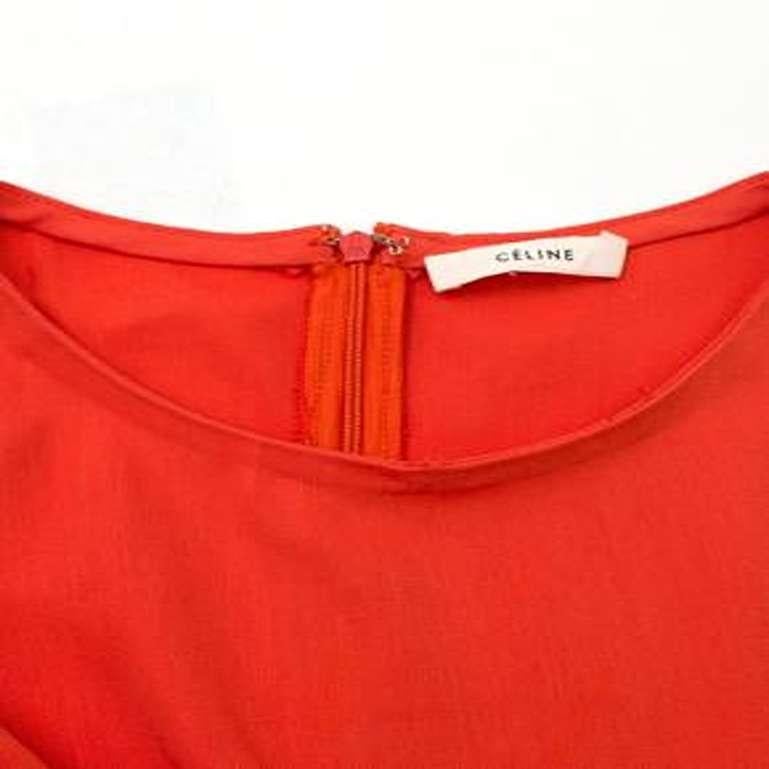 Women's Celine Asymmetric Structured Silk-Blend Pleated Top For Sale