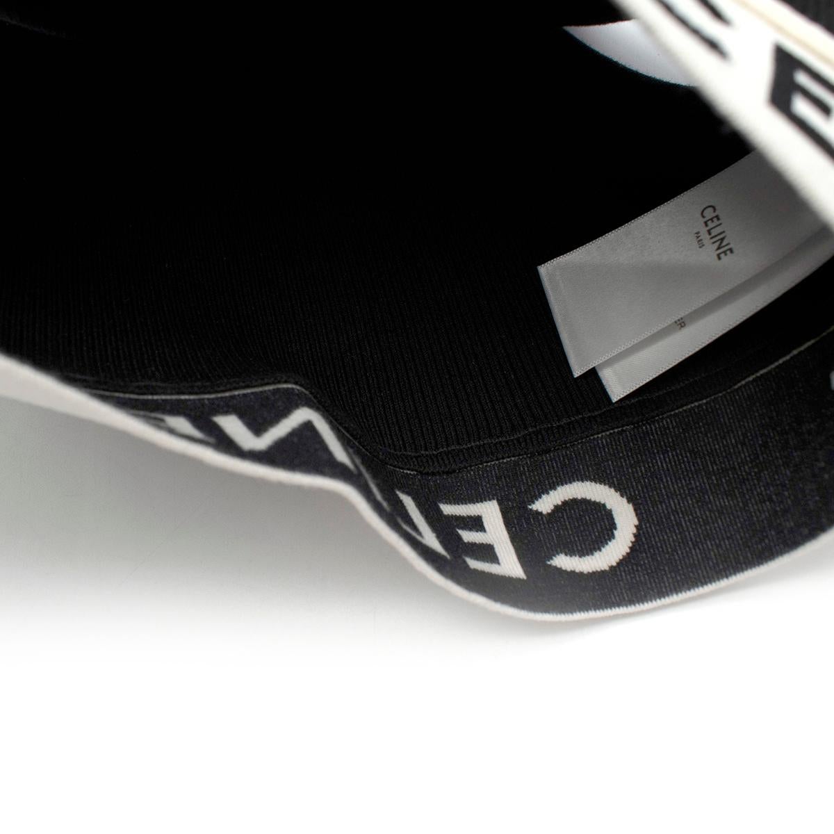 Celine Athletic Schwarzes Sportarmband aus Baumwollstrick - Größe M Ausverkauft - Us Größe 8 Damen im Angebot