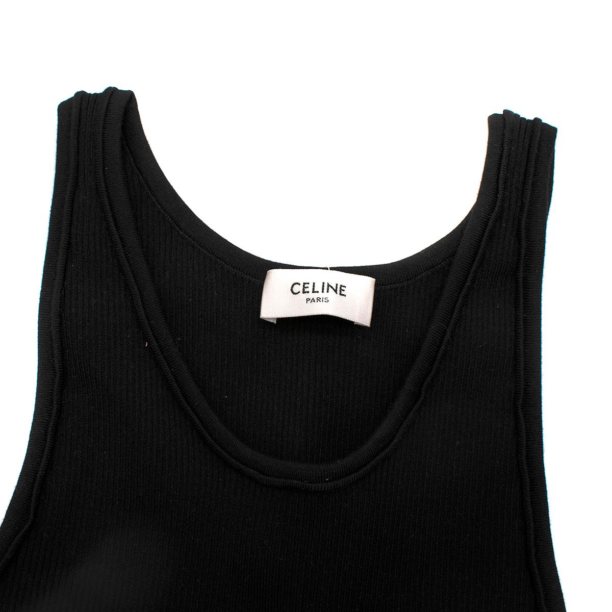 Celine Athletic Schwarzes Sportarmband aus Baumwollstrick - Größe M Ausverkauft - Us Größe 8 im Angebot 3