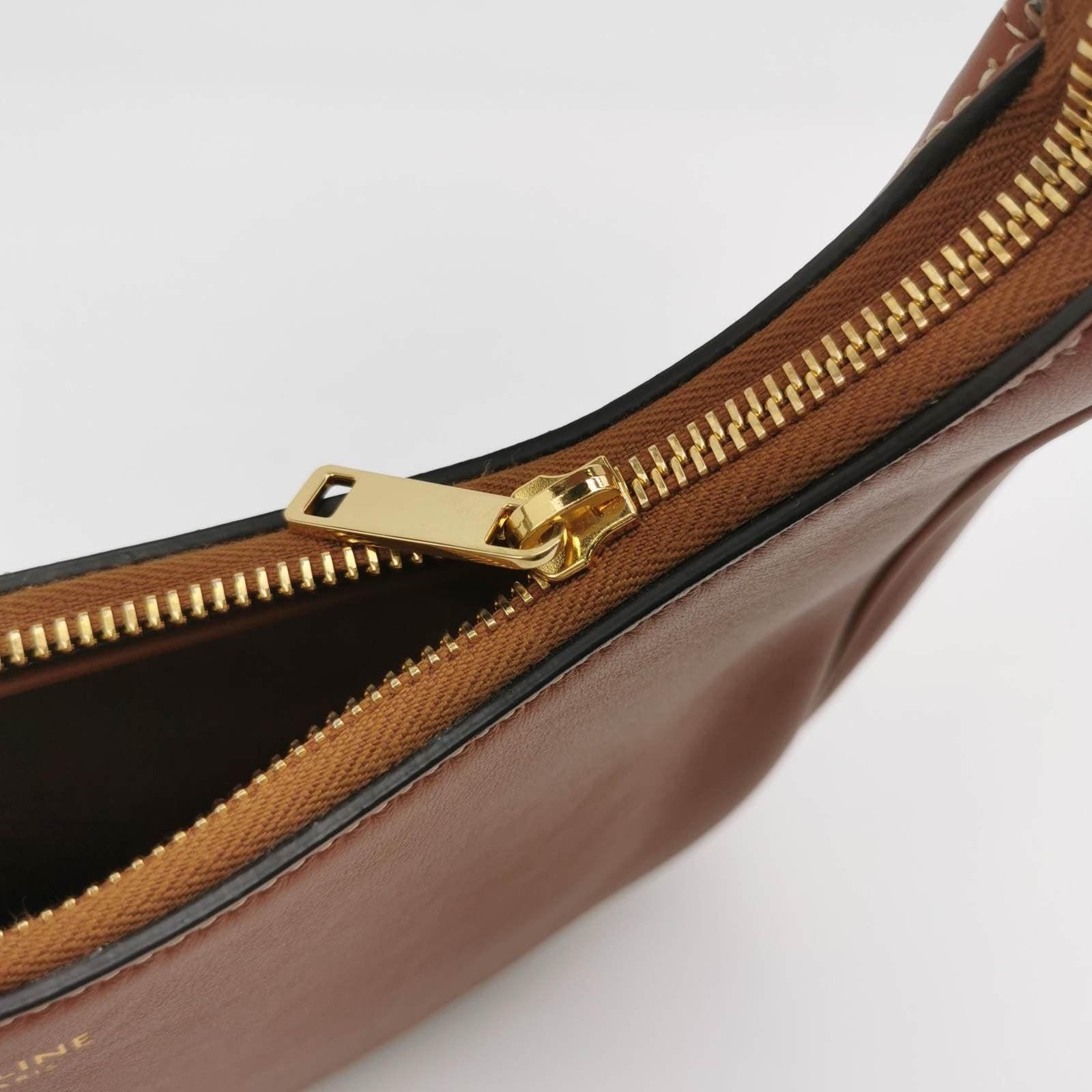 Celine Ava Hobo Natural Tan Brown Leather Shoulder Bag 4