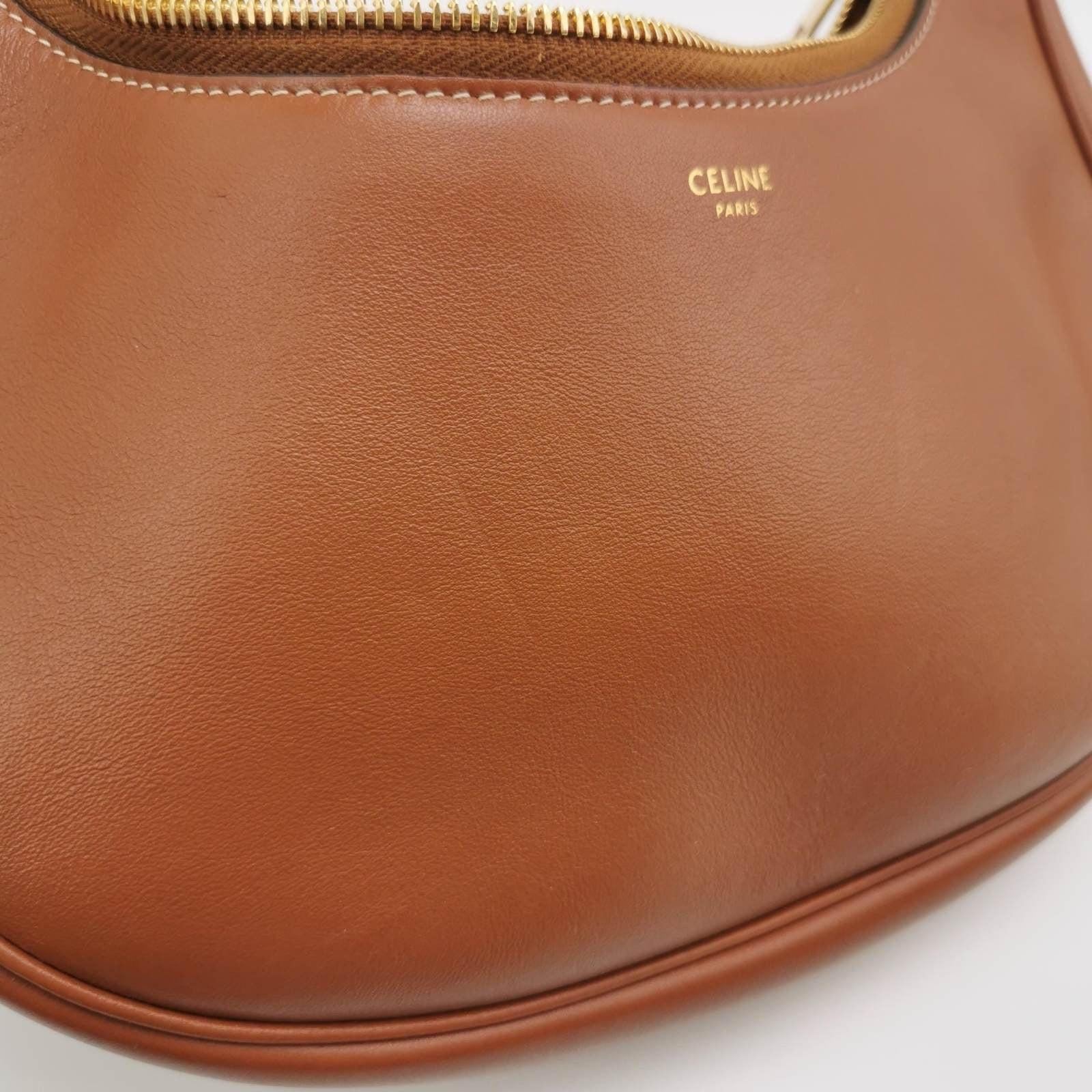 Celine Ava Hobo Natural Tan Brown Leather Shoulder Bag 5