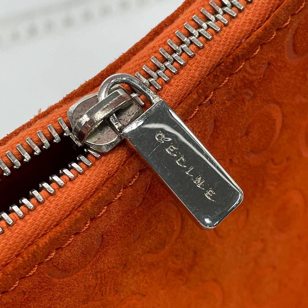 Celine Ava Hobo Naranja Ante Piel Bolso Vintage en venta 5