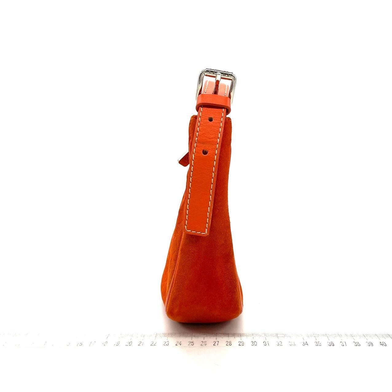 Celine Ava Hobo Naranja Ante Piel Bolso Vintage en venta 2