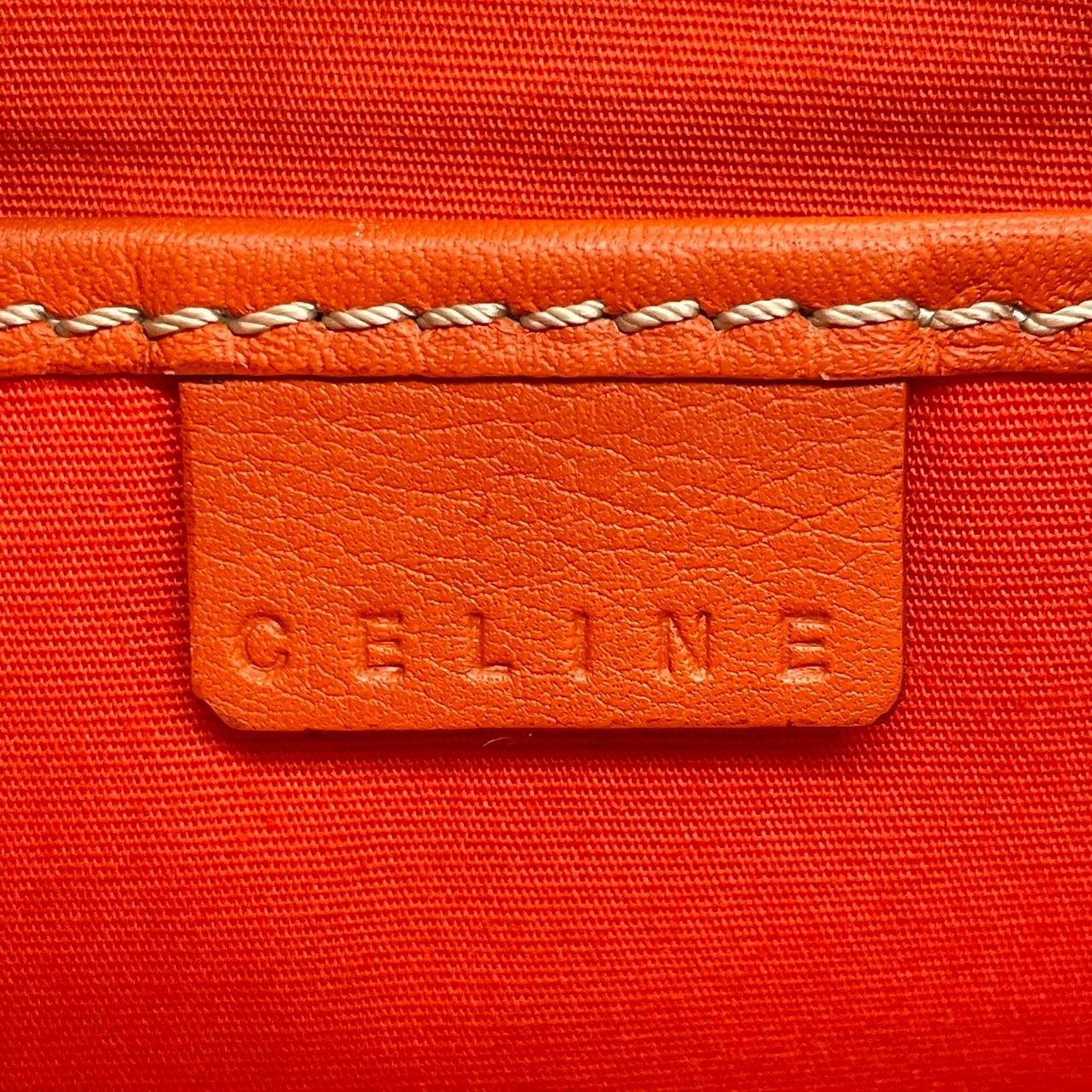 Celine Ava Hobo Naranja Ante Piel Bolso Vintage en venta 3