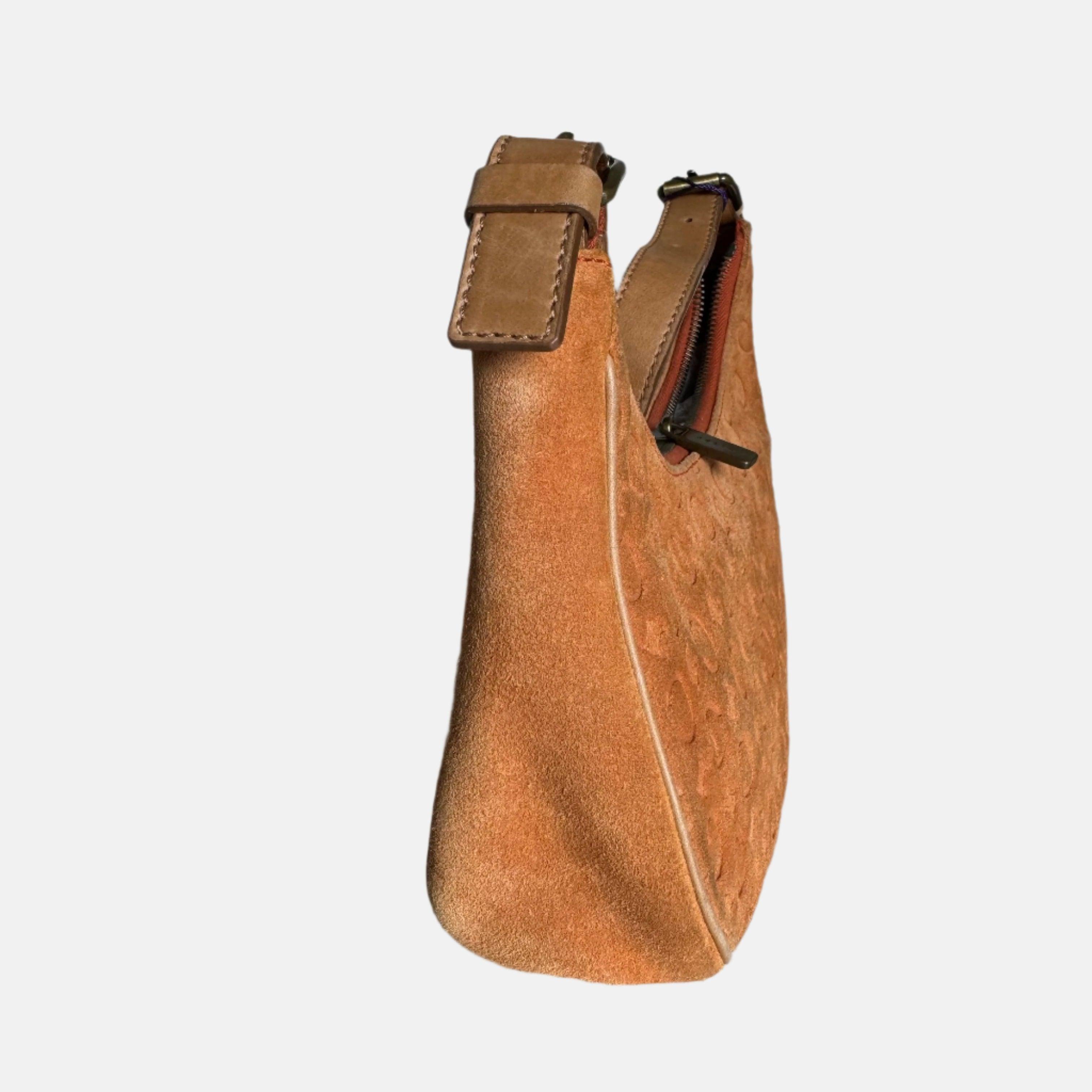 Women's Celine Ava Hobo Pumpkin Camel Suede Leather Shoulder Bag For Sale