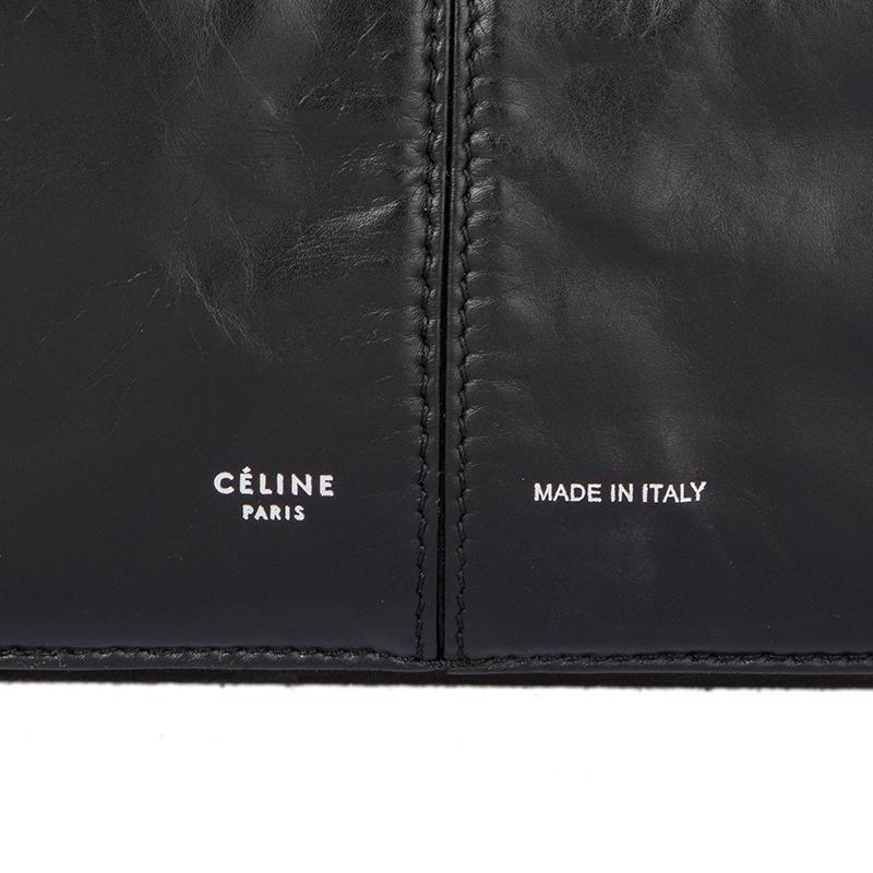 CELINE back leather TRI-FOLD Shoulder Bag 2