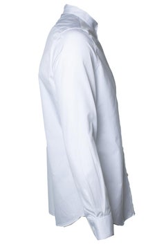 Celine, Weißes Basic-Shirt mit Rundhalsausschnitt