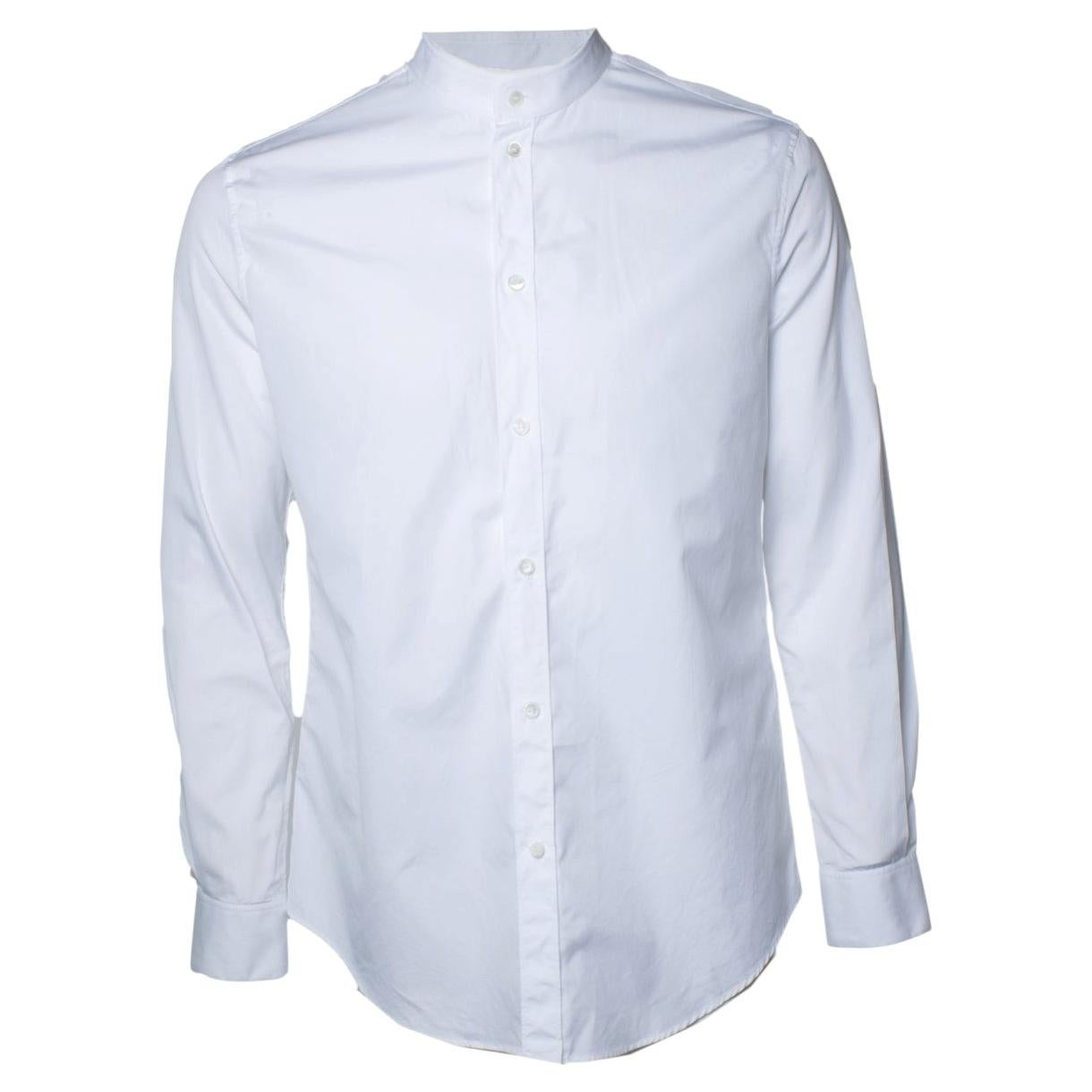 Celine, Camicia bianca basic con collo rotondo in vendita