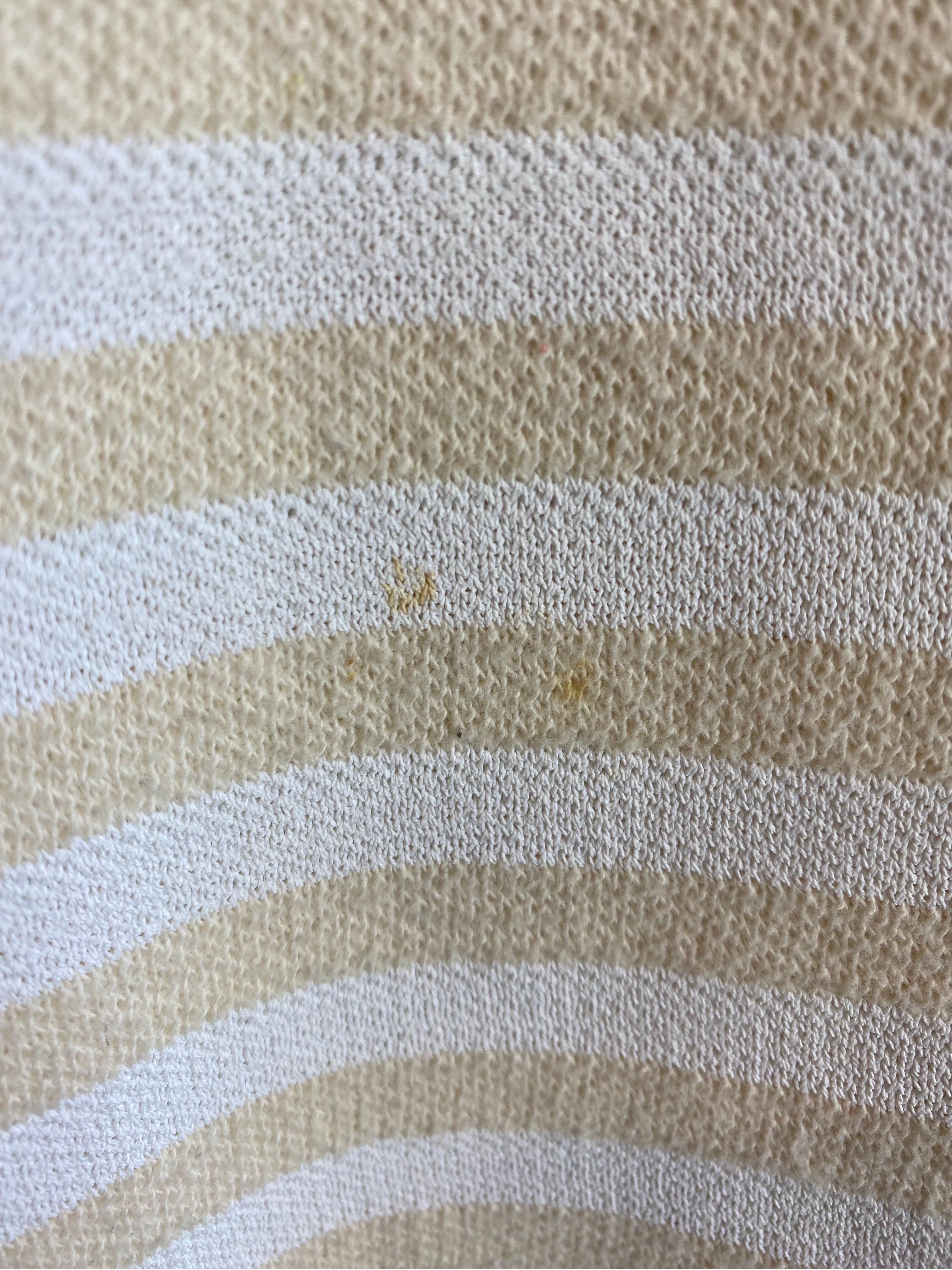 Beigefarbener und weißer Pullover von Celine mit Streifen im Zustand „Gut“ im Angebot in Carnate, IT