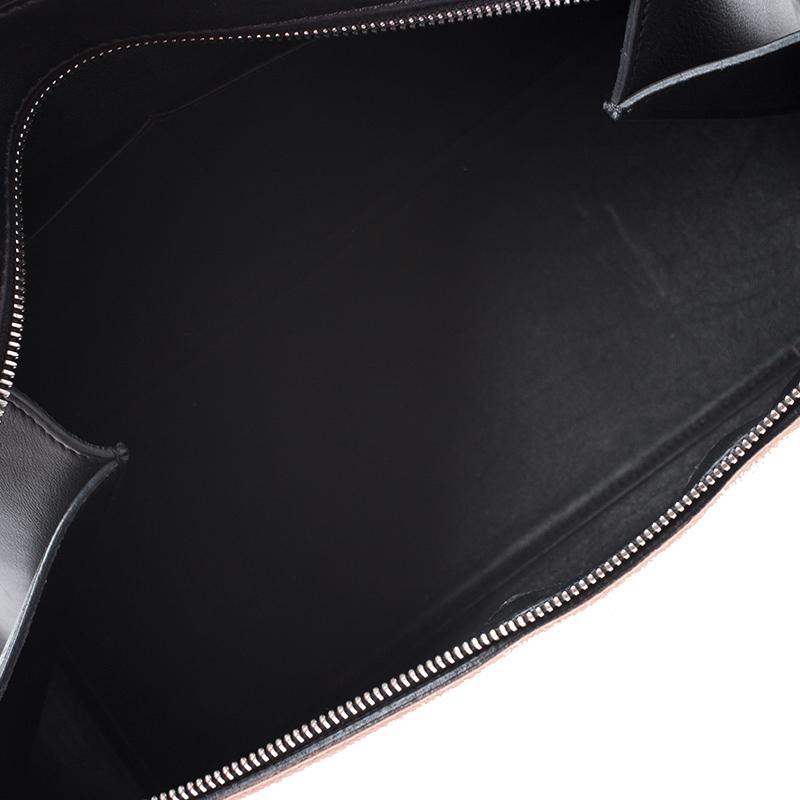 Women's Celine Beige/Black Leather Medium Edge Bag