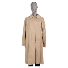 CELINE beige cotton 2016 OVERSIZED RAIN Coat Jacket 36 XS