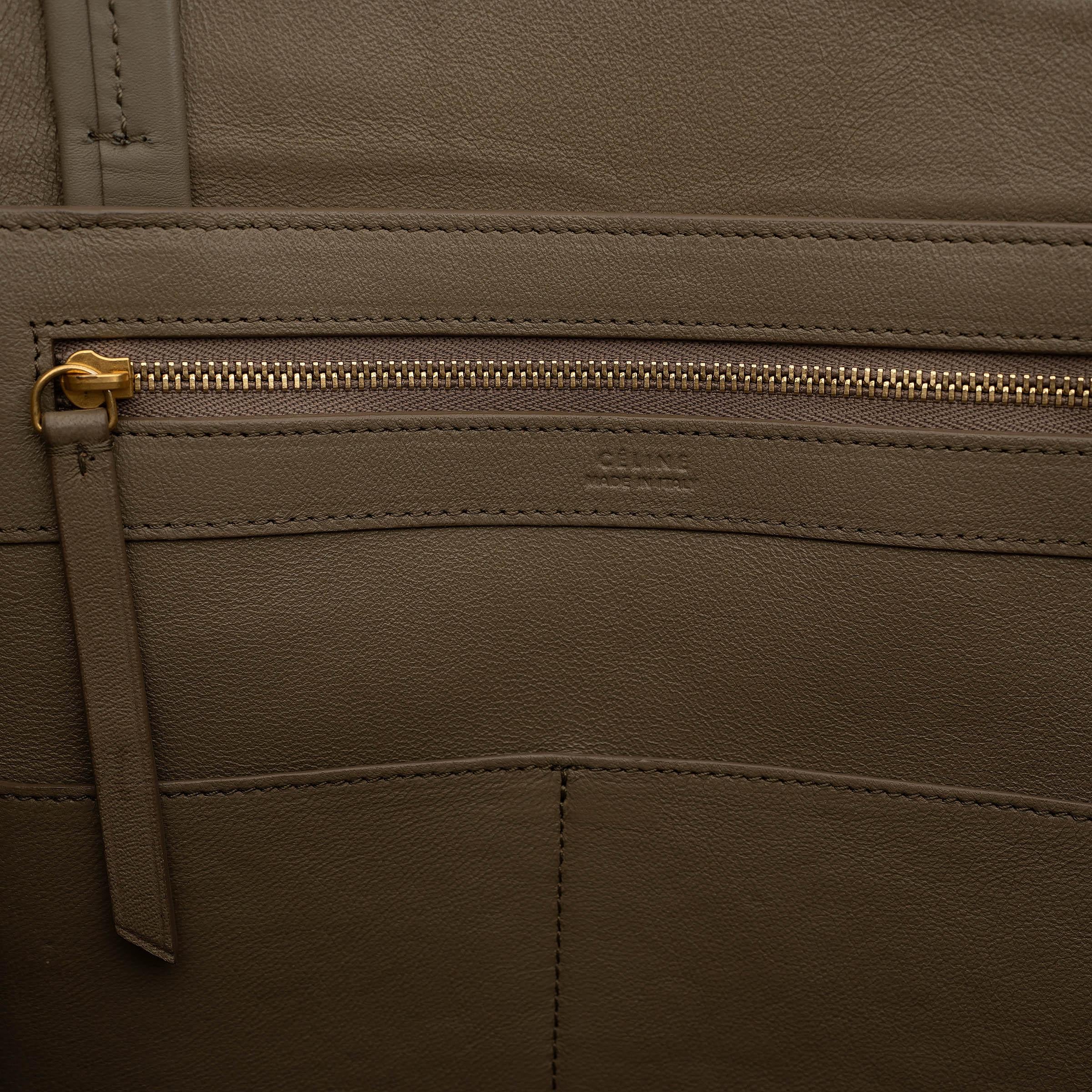 CELINE beige croc nubuck 2016 CABAS PHANTOM Tote Bag For Sale 3