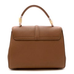 Celine Beige Grained Calfskin Small 16 Bag