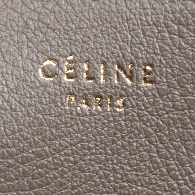 Celine Beige Leather Blade Flap Bag 6