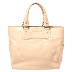 Celine Beige Leather Large Boogie Tote