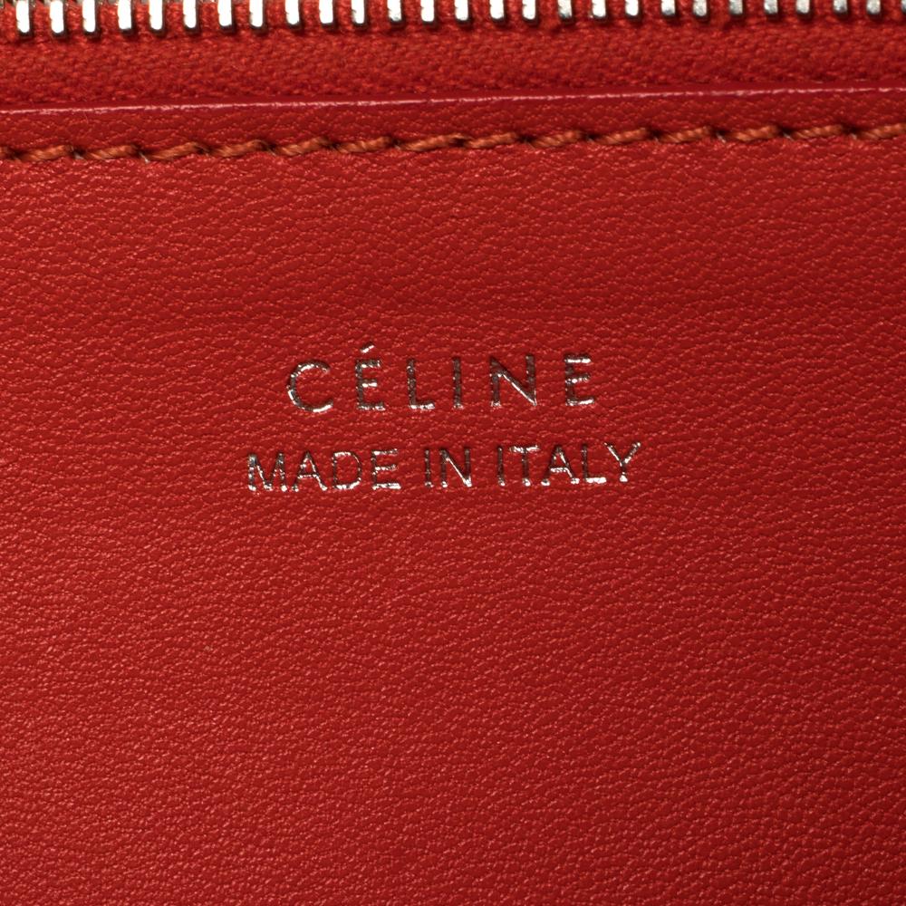 Celine Beige Leather Large Multifunction Flap Wallet 4