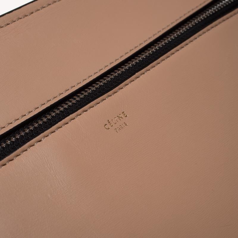 Celine Beige Leather Medium Edge Bag 6