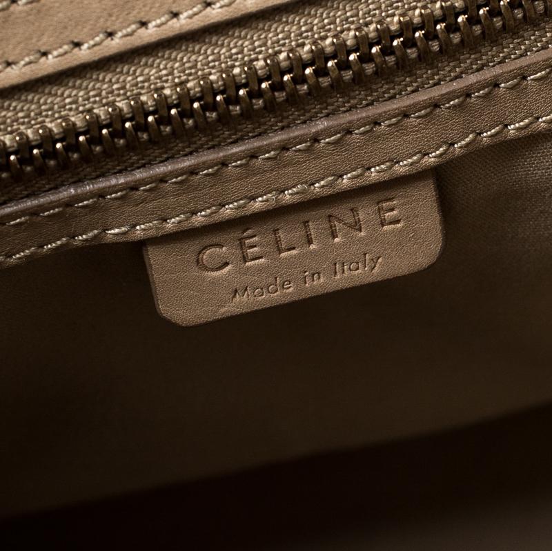 Celine Beige Leather Studded Tote 5