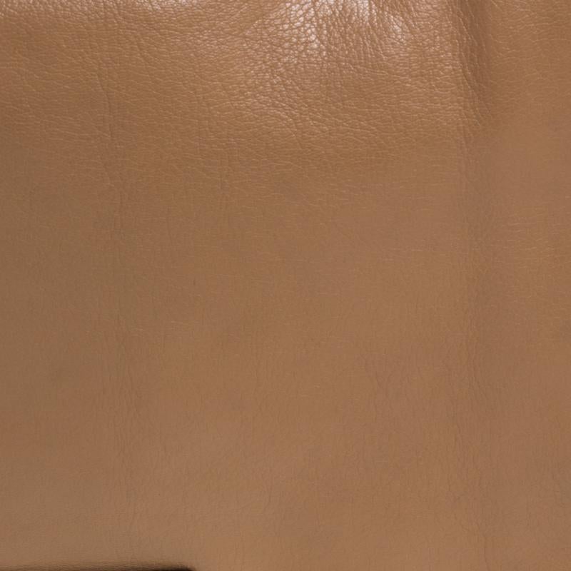 Celine Beige Leather Turnlock Flap Shoulder Bag 5
