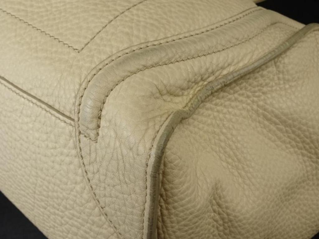 Céline Beige Luggage Pebbled Leather Mini Tote 216133 For Sale 4