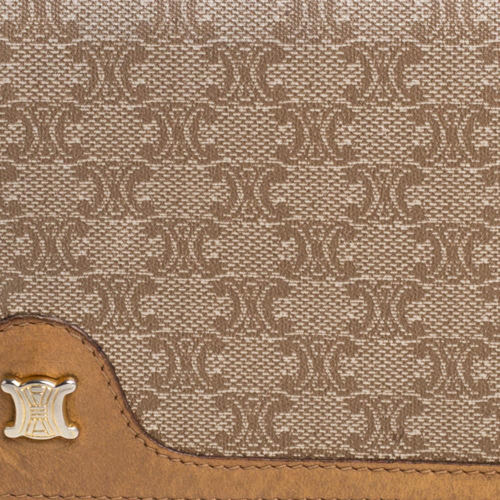 Portafoglio Celine Beige in tela e pelle Coates in vendita 1