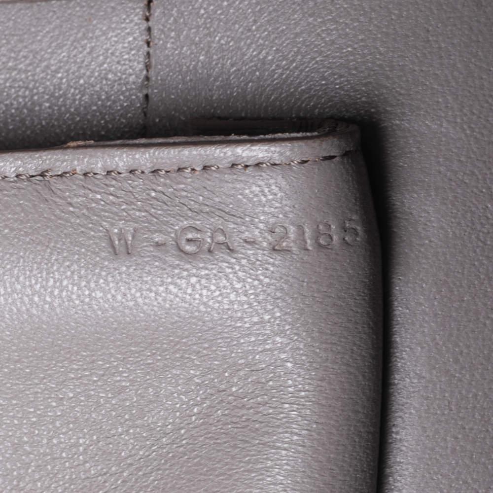 Celine Beige/Navy Blue Leather Mini Belt Top Handle Bag For Sale 6