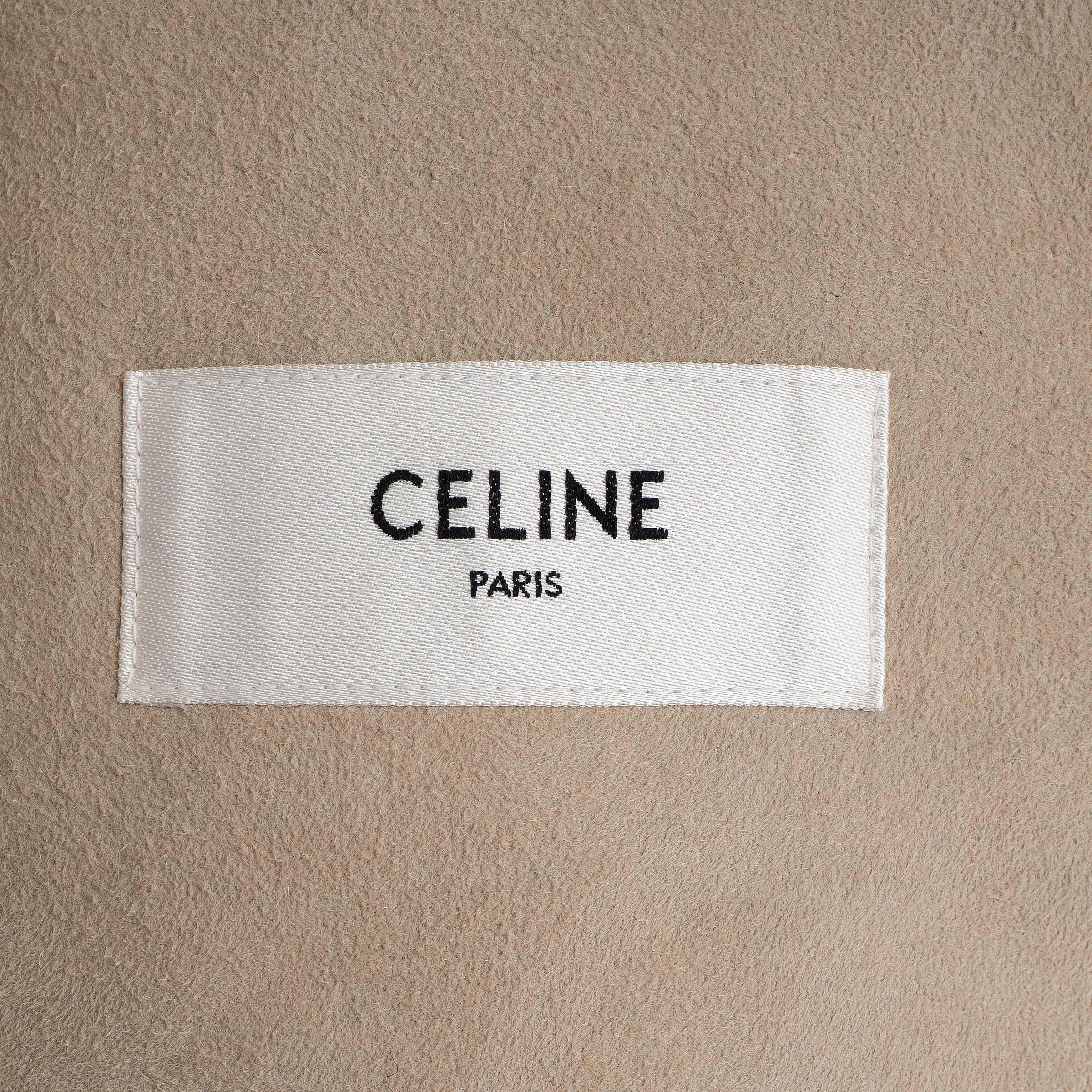 CELINE beige CHALECO CON CAPUCHA Chaqueta 40 M en venta 2
