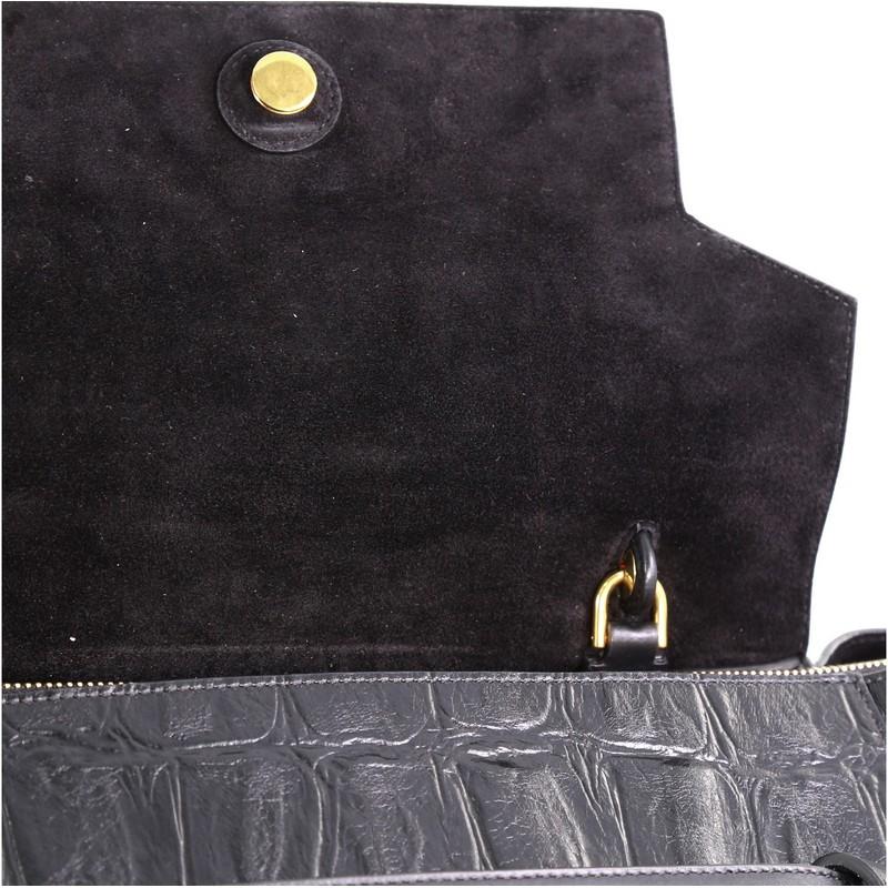 Celine Belt Bag Crocodile Embossed Leather Medium 2