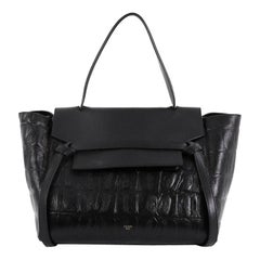Celine Belt Bag Crocodile Embossed Leather Medium
