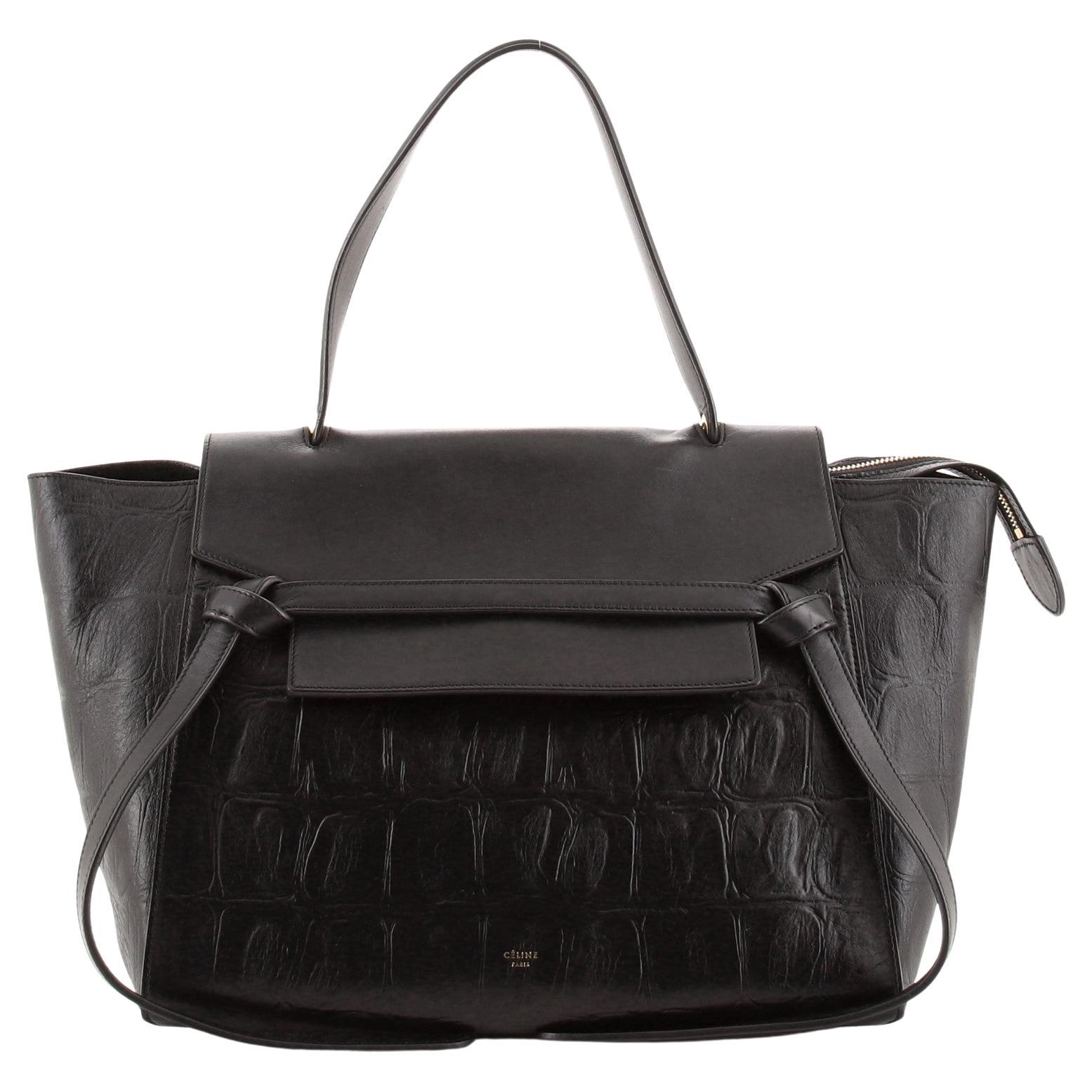 Celine Belt Bag Textured Leather Micro at 1stDibs celine black nano bag