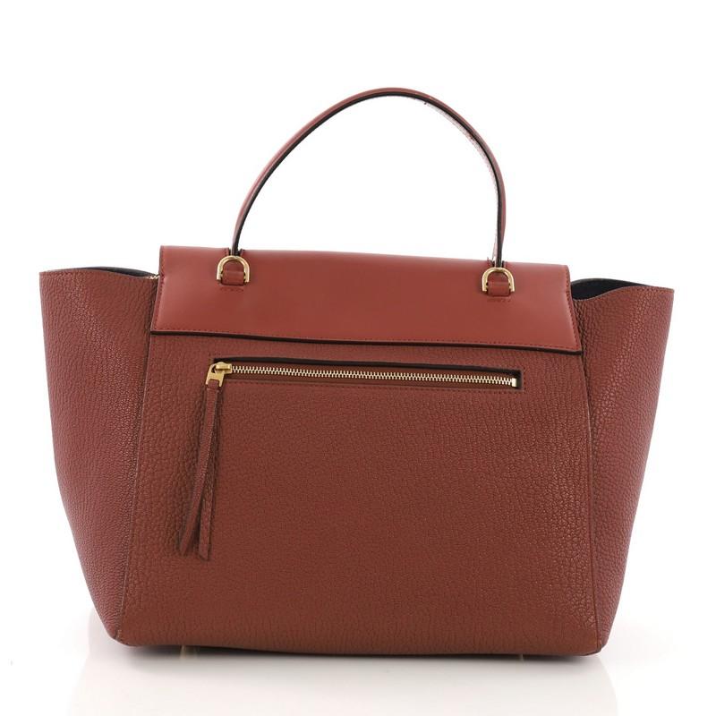 Brown Celine Belt Bag Grainy Leather Mini