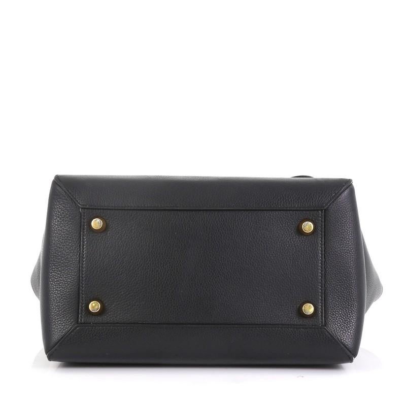 Black Celine Belt Bag Grainy Leather Mini