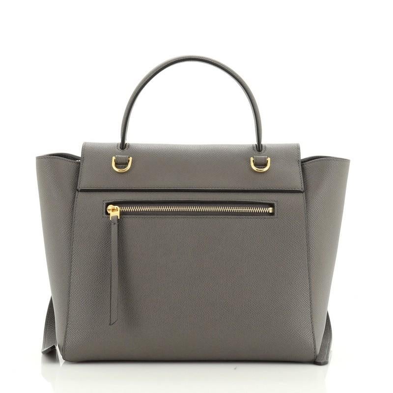 Celine Belt Bag Textured Leather Micro In Good Condition In NY, NY