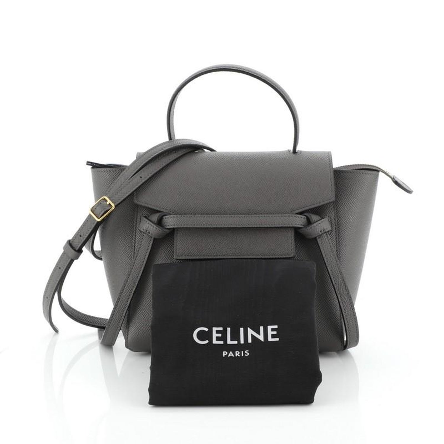 Celine Belt Bag Textured Leather Nano At 1stdibs