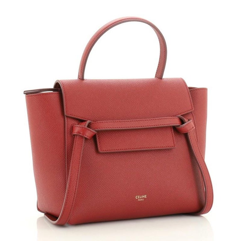 Celine Belt Bag Textured Leather Nano For Sale At 1stdibs