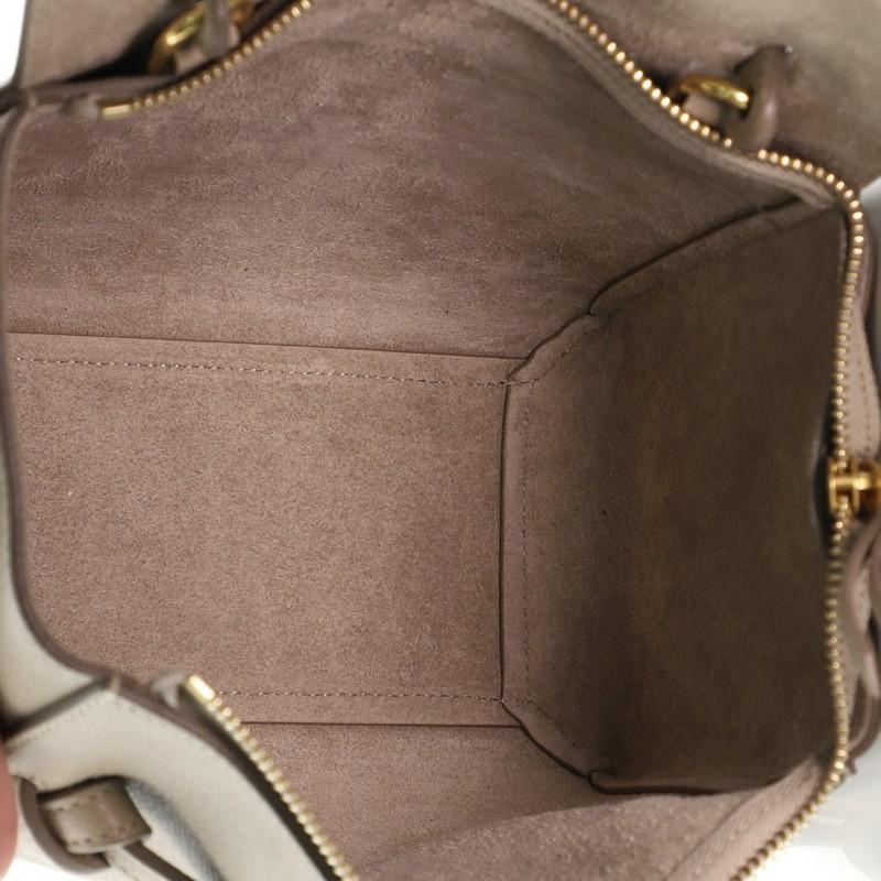 Brown Celine Belt Bag Textured Leather Nano