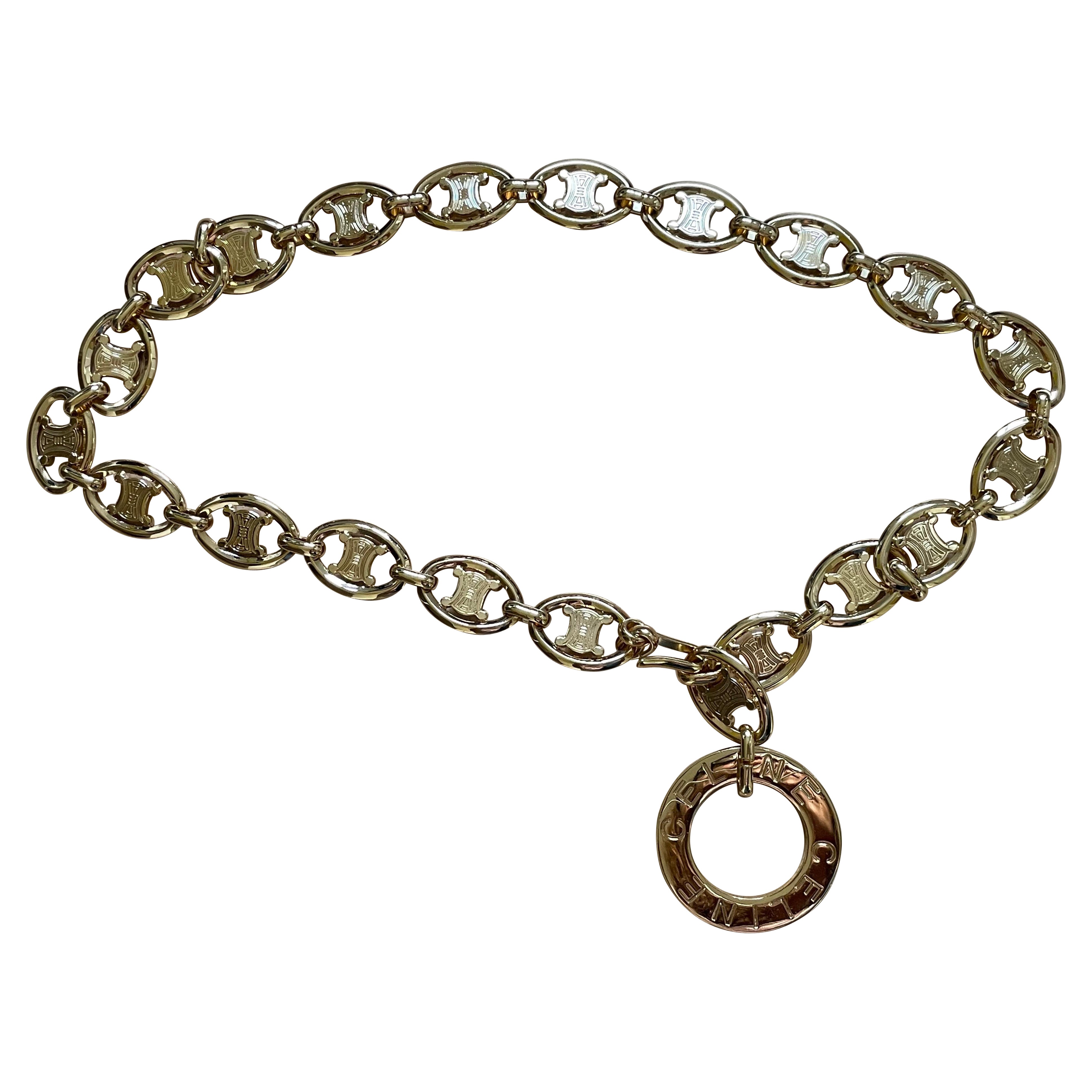 CELINE Belt chain triomphe For Sale