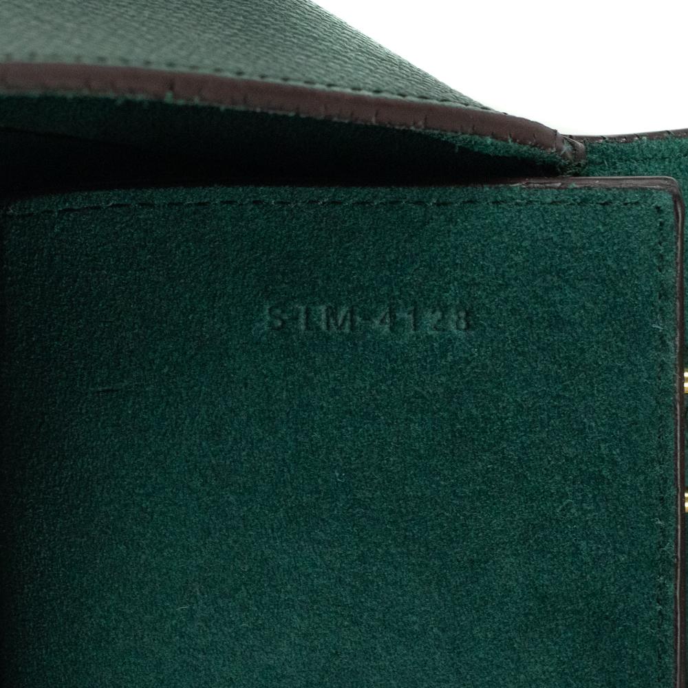 CELINE, Belt in green leather 1