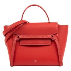 Céline, Belt in red leather