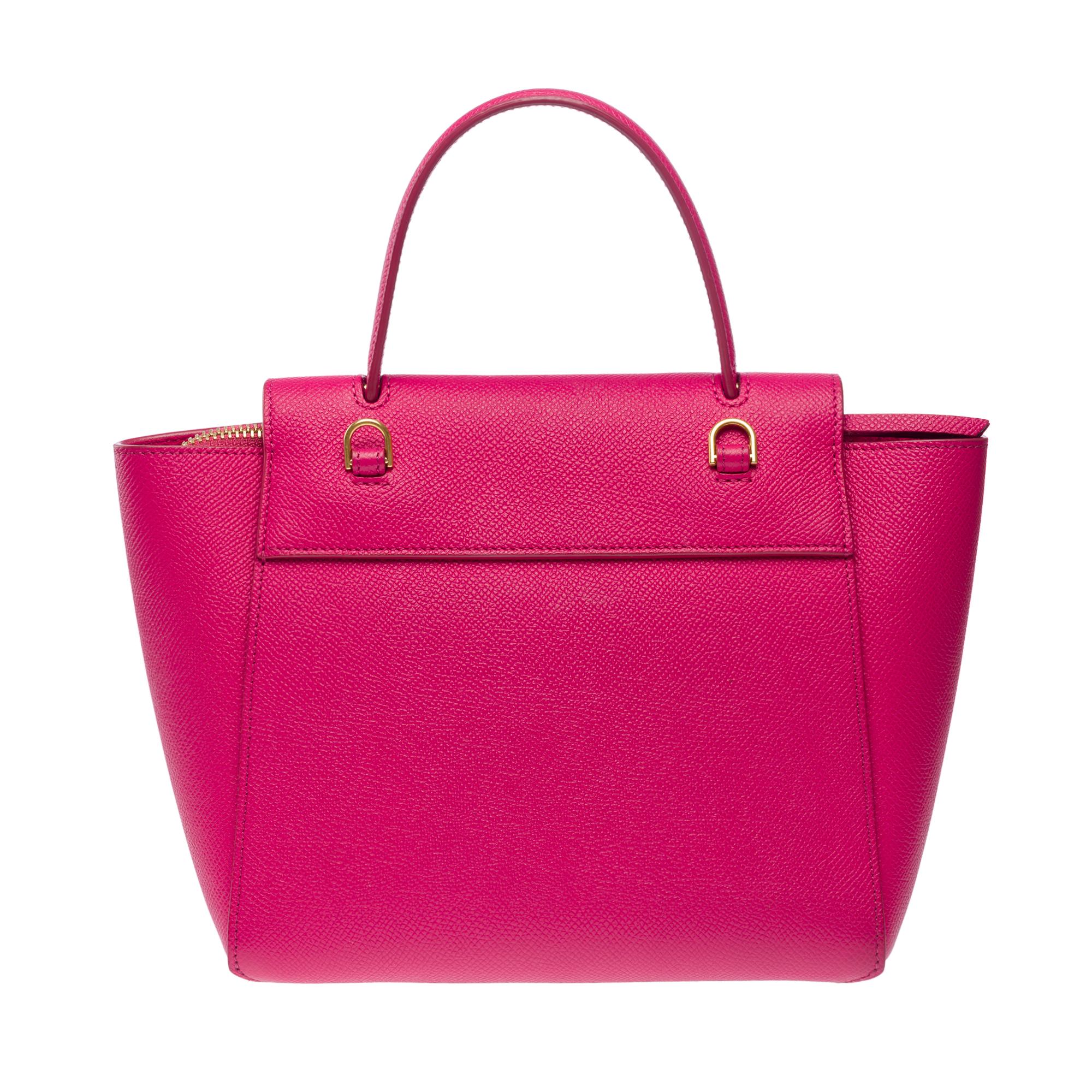 Celine Belt Nano Handtasche mit Gürtel aus rosa Kalbsleder, GHW im Angebot 1