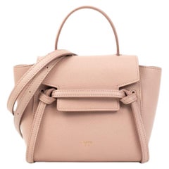 Céline, Belt Pico in pink leather