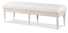 Celine Bench - Swedish Scraped White