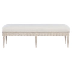 Celine Bench - Swedish Scraped White